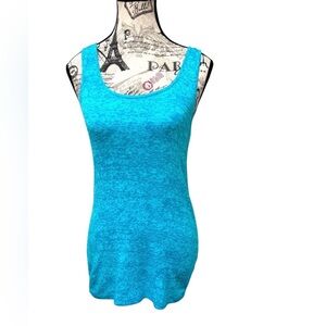 BCG Blue Fitted Sleeveless workout Tank Top size Large